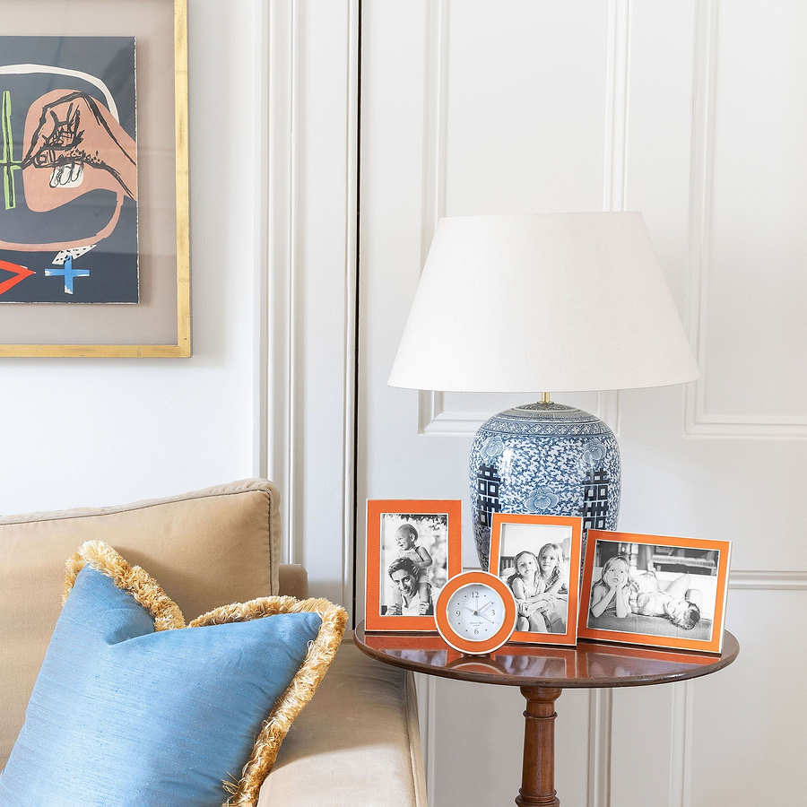 Orange & Silver Alarm Clock - Addison Ross Ltd UK