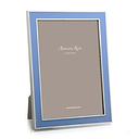 Periwinkle Blue Enamel & Silver Frame