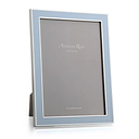 Powder Blue Enamel & Silver Frame