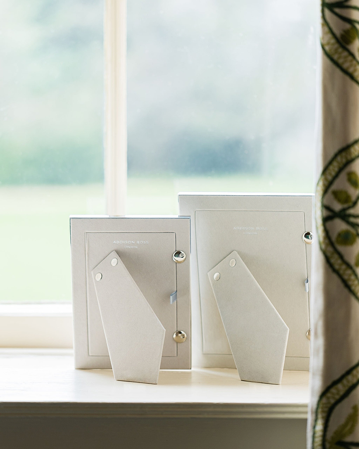 Powder Blue Enamel & Silver Frame - Addison Ross Ltd UK