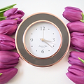 Rose Gold & Taupe Alarm Clock - Addison Ross Ltd UK