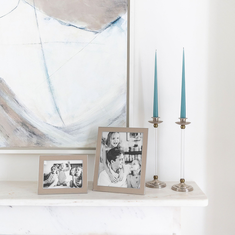 Sand Shagreen & Silver Frame - Addison Ross Ltd UK
