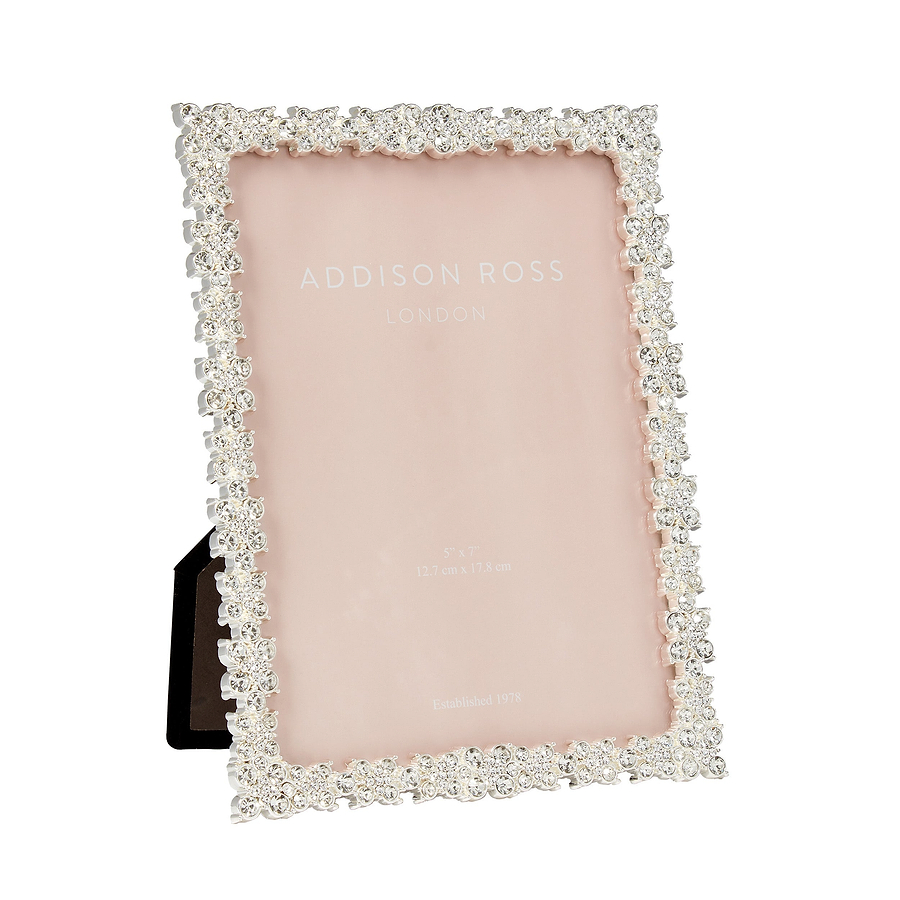 Silver Daisy Diamante Frame - Addison Ross Ltd UK