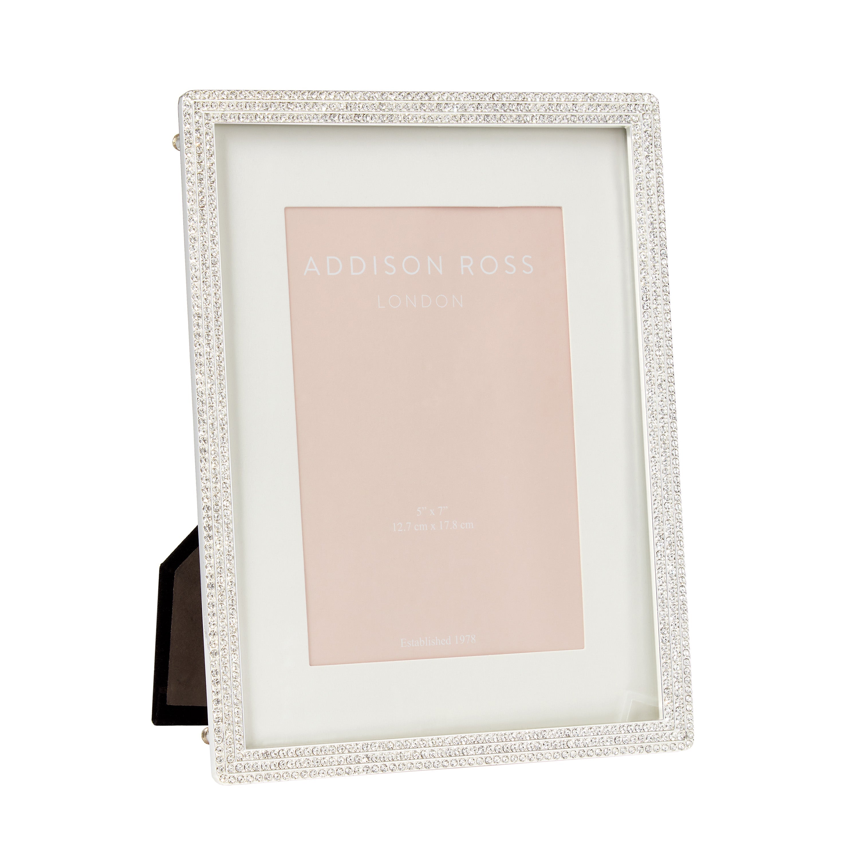 Silver Daisy Diamante Frame