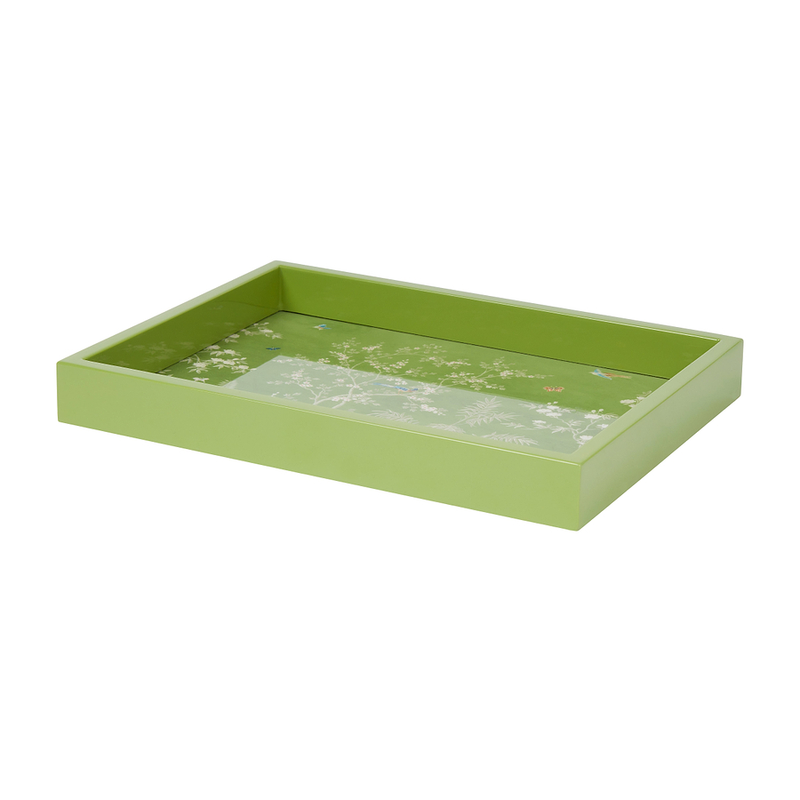 Green Small Chinoiserie Tray - Addison Ross Ltd UK