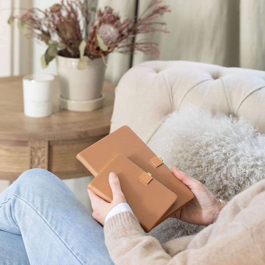Tan & Gold A4 Notebook - Addison Ross Ltd UK