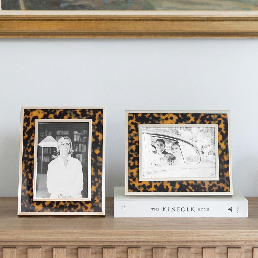 Tortoiseshell & Silver Photo Frame - Addison Ross Ltd UK