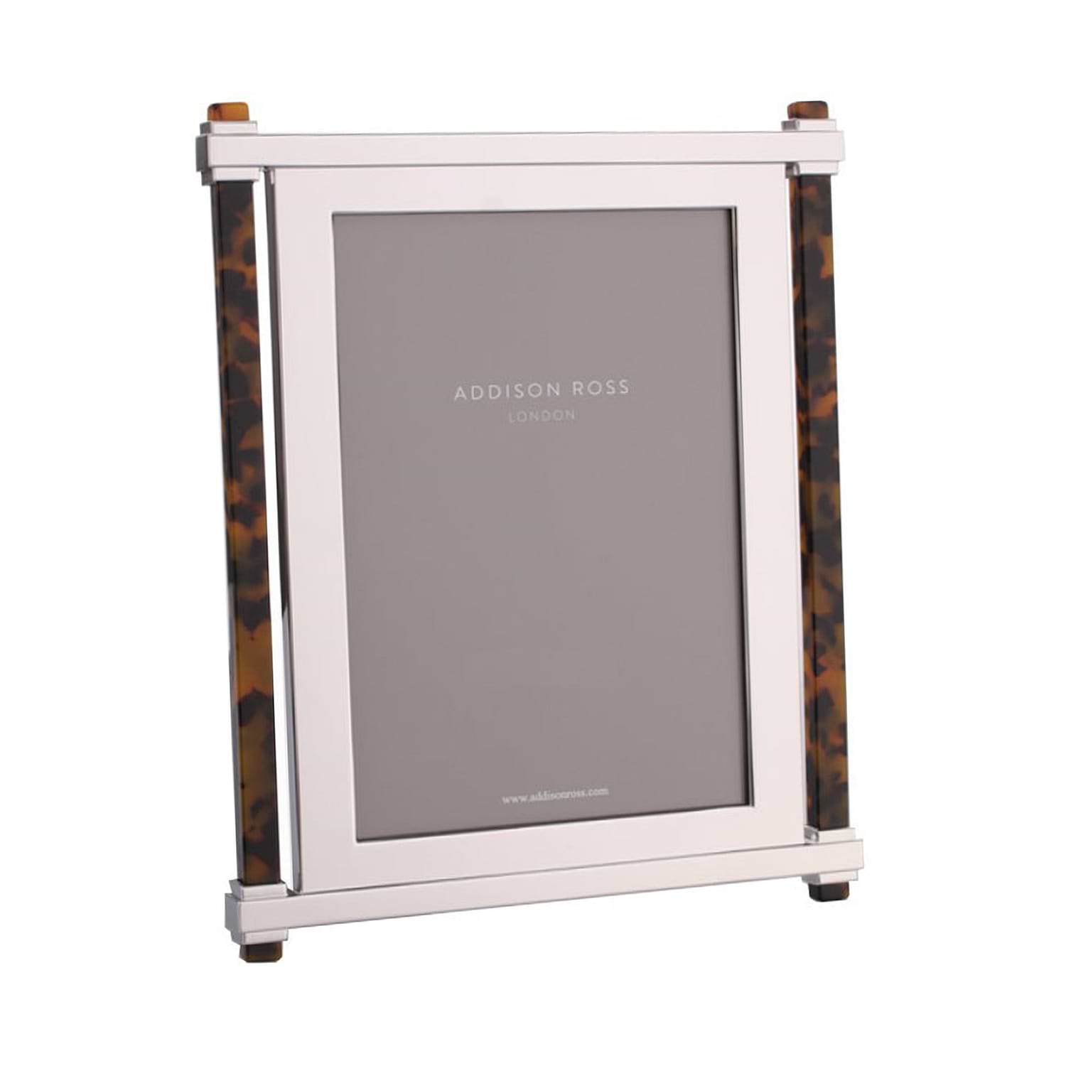 Tortoiseshell & Silver Pillar Photo Frame - Addison Ross Ltd UK