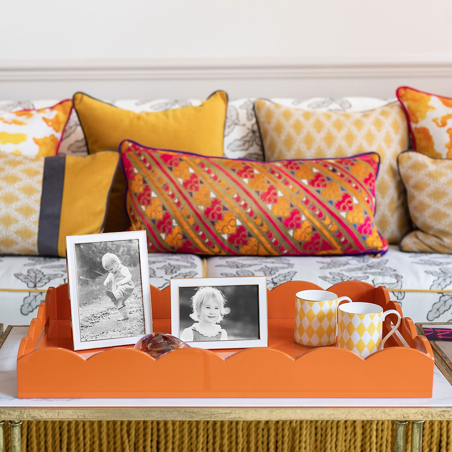 White Enamel & Gold Frame - Addison Ross Ltd UK