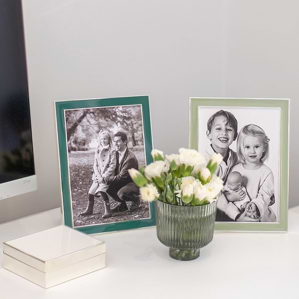White Enamel & Silver Box - Addison Ross Ltd UK