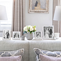 White Enamel & Silver Curve Frame - Addison Ross Ltd UK