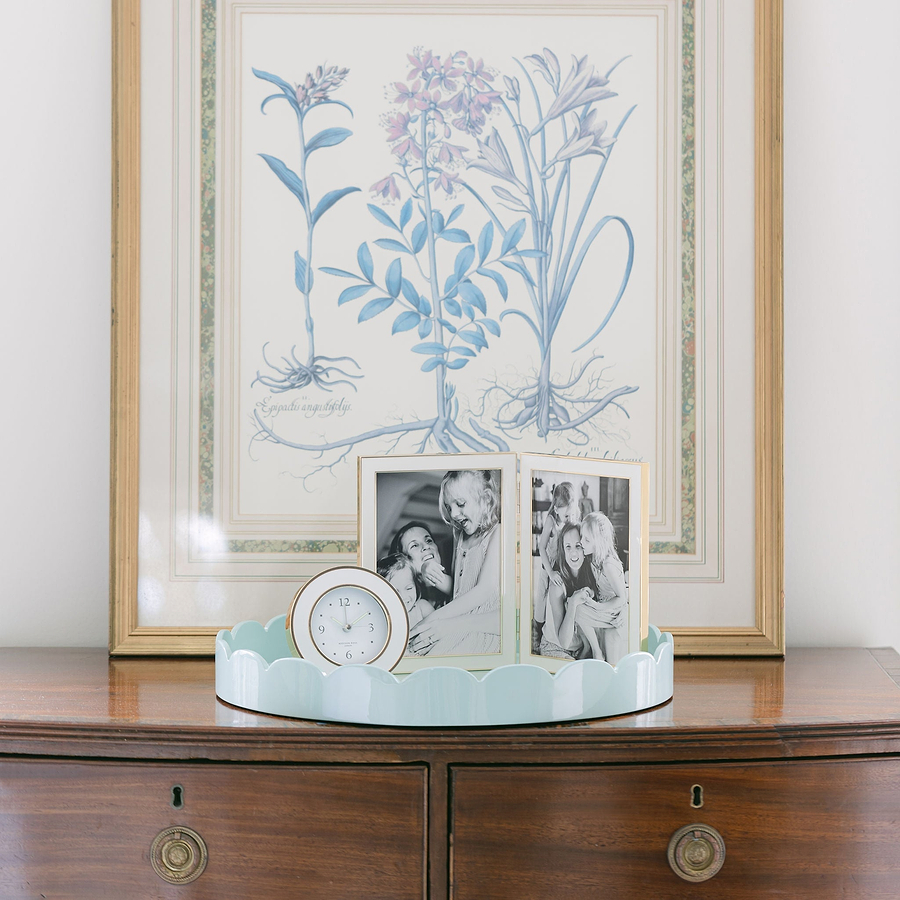 White & Gold Silent Alarm Clock - Addison Ross Ltd UK