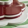 White Large Scallop Lacquer Placemats – Set of 4 - Addison Ross Ltd UK