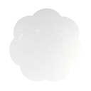 White Large Scallop Lacquer Placemats – Set of 4