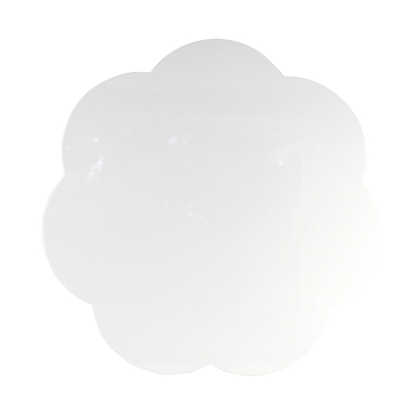 White Large Scallop Lacquer Placemats – Set of 4 - Addison Ross Ltd UK