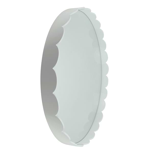 White Large Scallop Round Mirror - Addison Ross Ltd UK