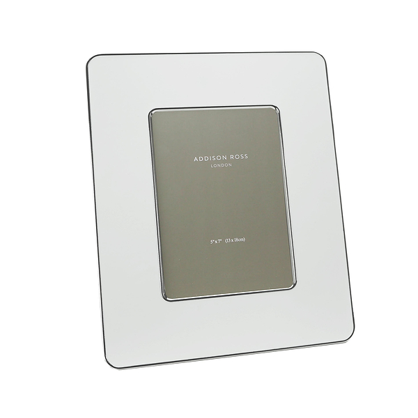 White & Silver Enamel Studio Photo Frame - Addison Ross Ltd UK