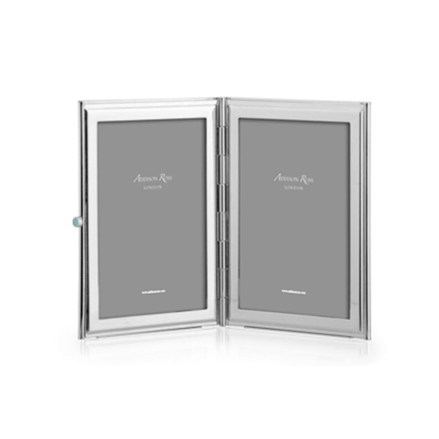 White & Silver Plate Travel Frame - Addison Ross Ltd UK