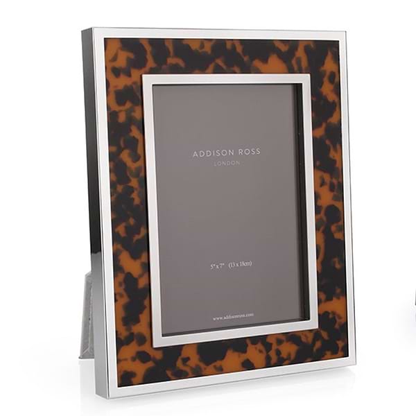 Windsor Tortoiseshell & Silver Photo Frame - Addison Ross Ltd UK