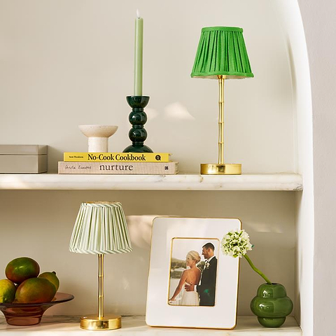 Bamboo Lamp Base Matte Gold - 10"