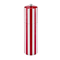 Burgundy Striped Column Salt or Pepper Mill