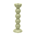 Tall Sage Bobbin Candlestick - 24cm