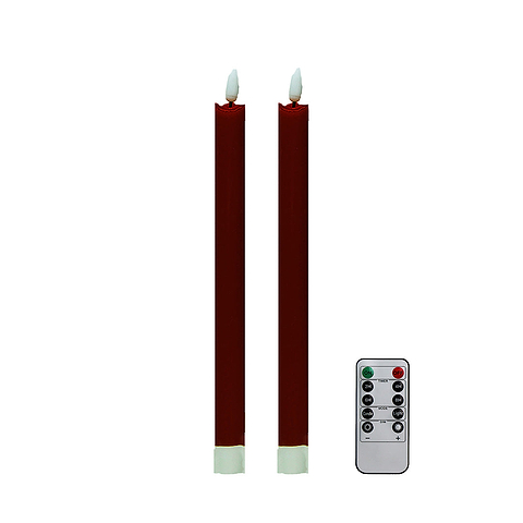 Cherry Wax LED Candles - Set of 2