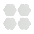 White Scallop Coasters – Set of 4