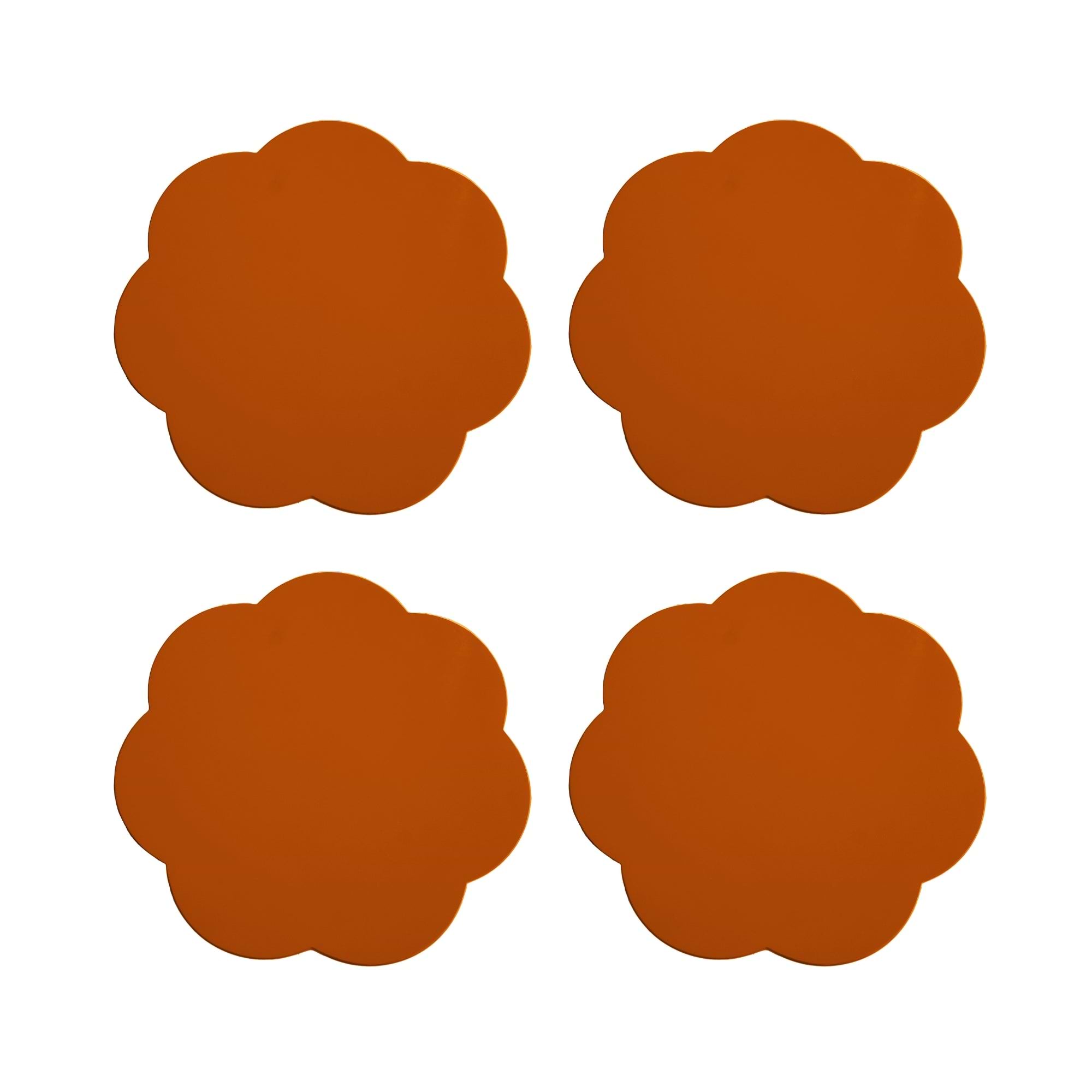 Orange Coasters – Set of 4