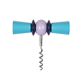 Bow Tie Corkscrew Aqua & Lilac