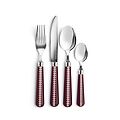 Cherry & Cappuccino Bobbin Cutlery - 16-Piece Set