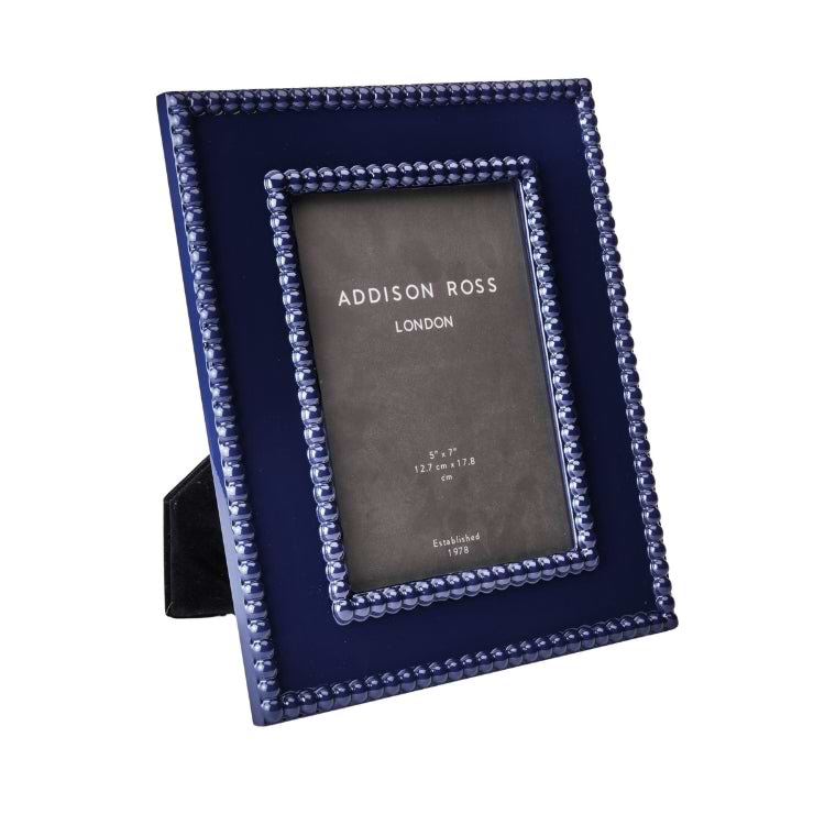 ADDISON ROSS フォトフレーム Navy Bobbin Lacquer Photo Frame