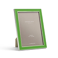 Leaf Green Enamel & Silver Frame