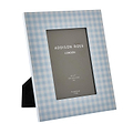 Blue Gingham Lacquer Photo Frame