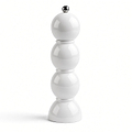 White Bobbin Salt or Pepper Mill