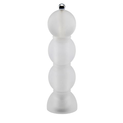 Clear Frosty Bobbin Salt or Pepper Mill