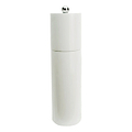 White Round Column Salt or Pepper Mill
