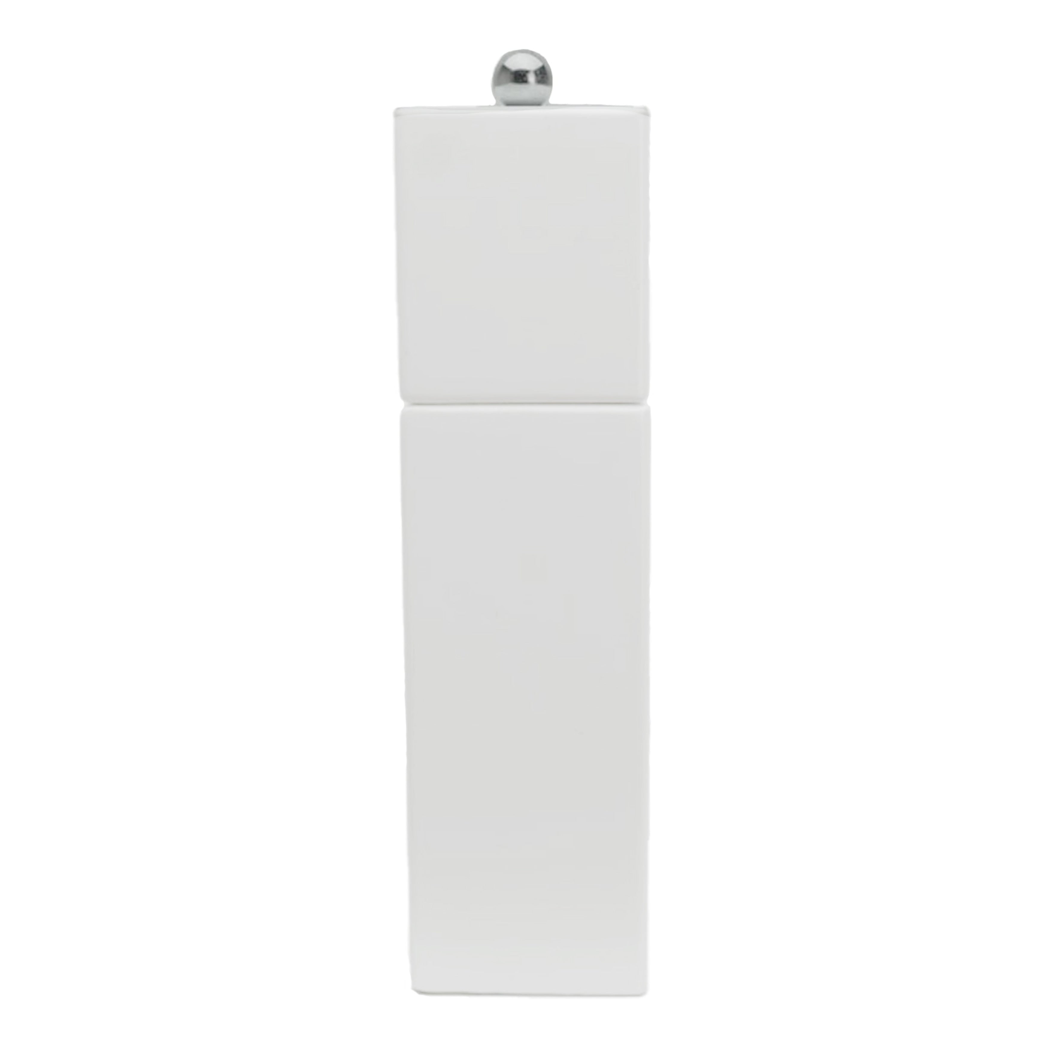 White Square Pillar Salt or Pepper Grinder - Addison Ross Ltd UK