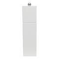 White Square Pillar Salt or Pepper Mill