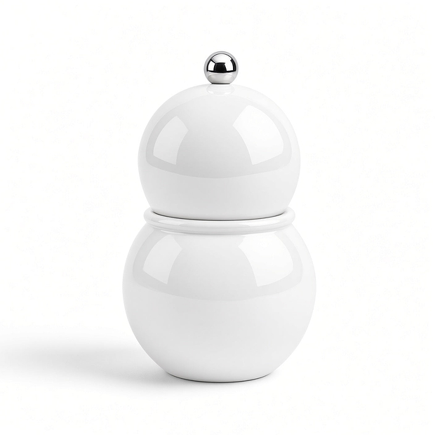 White  Chubbie Salt & Pepper Mill