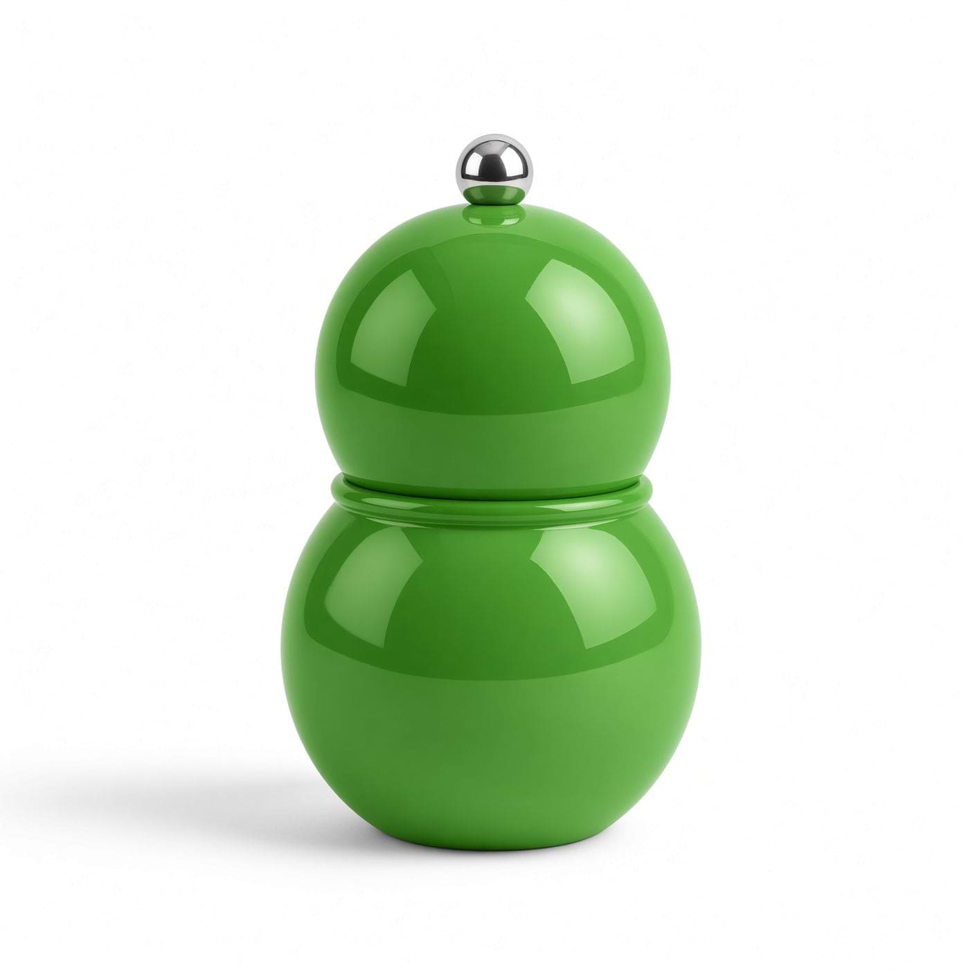 Leaf Green Lacquer Chubbie Salt & Pepper Mill