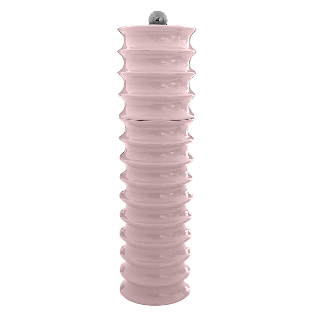 Pale Pink Twister Salt and Pepper Mill