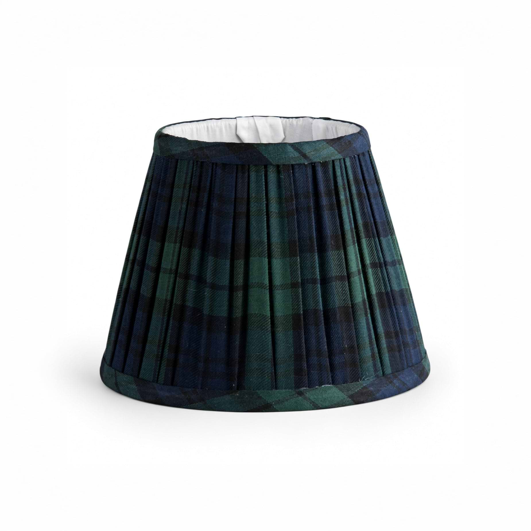 Navy Tartan Empire Lampshade - 6"