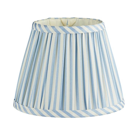Periwinkle Blue Striped Lampshade - 6"