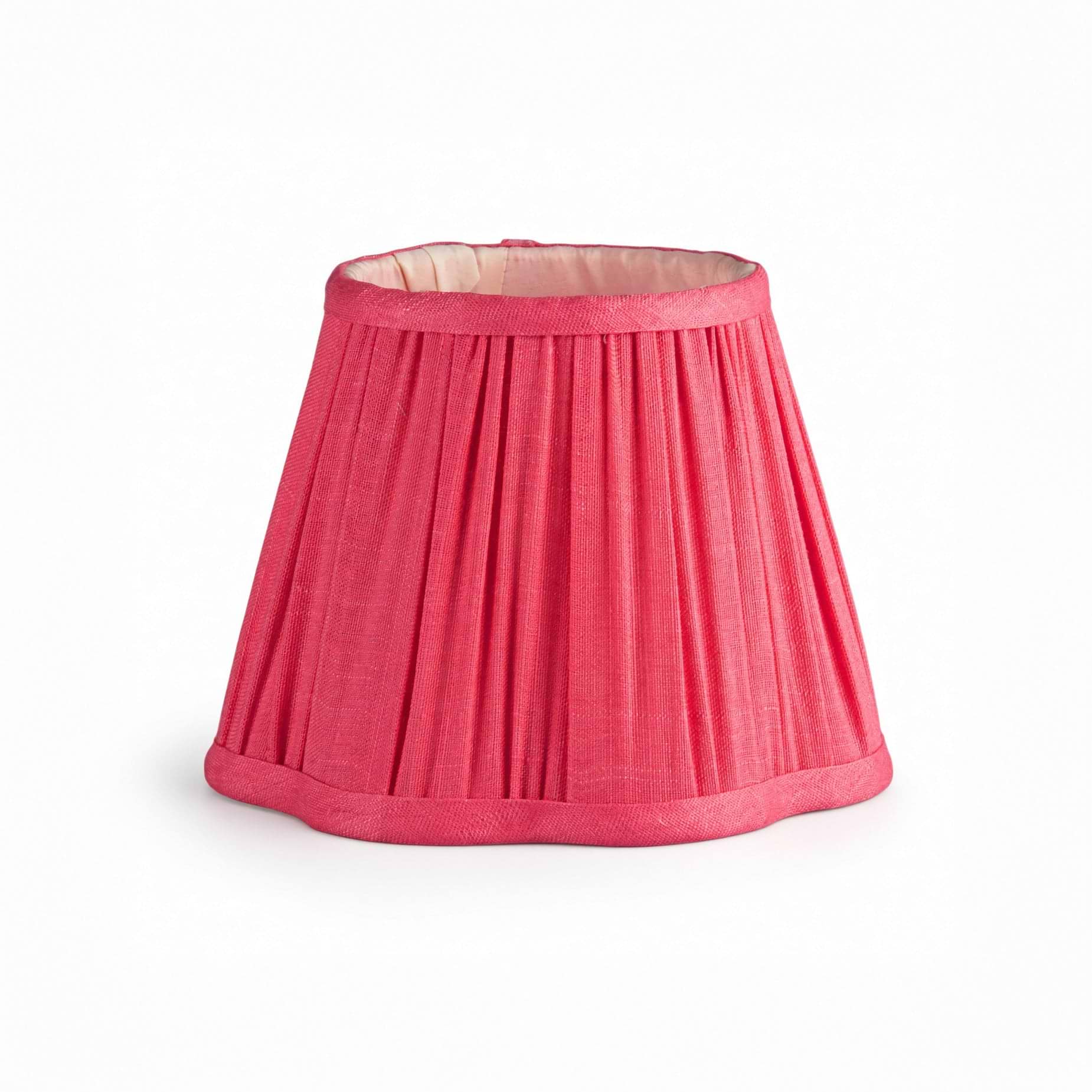 Watermelon Pink Scallop Lampshade - 6"