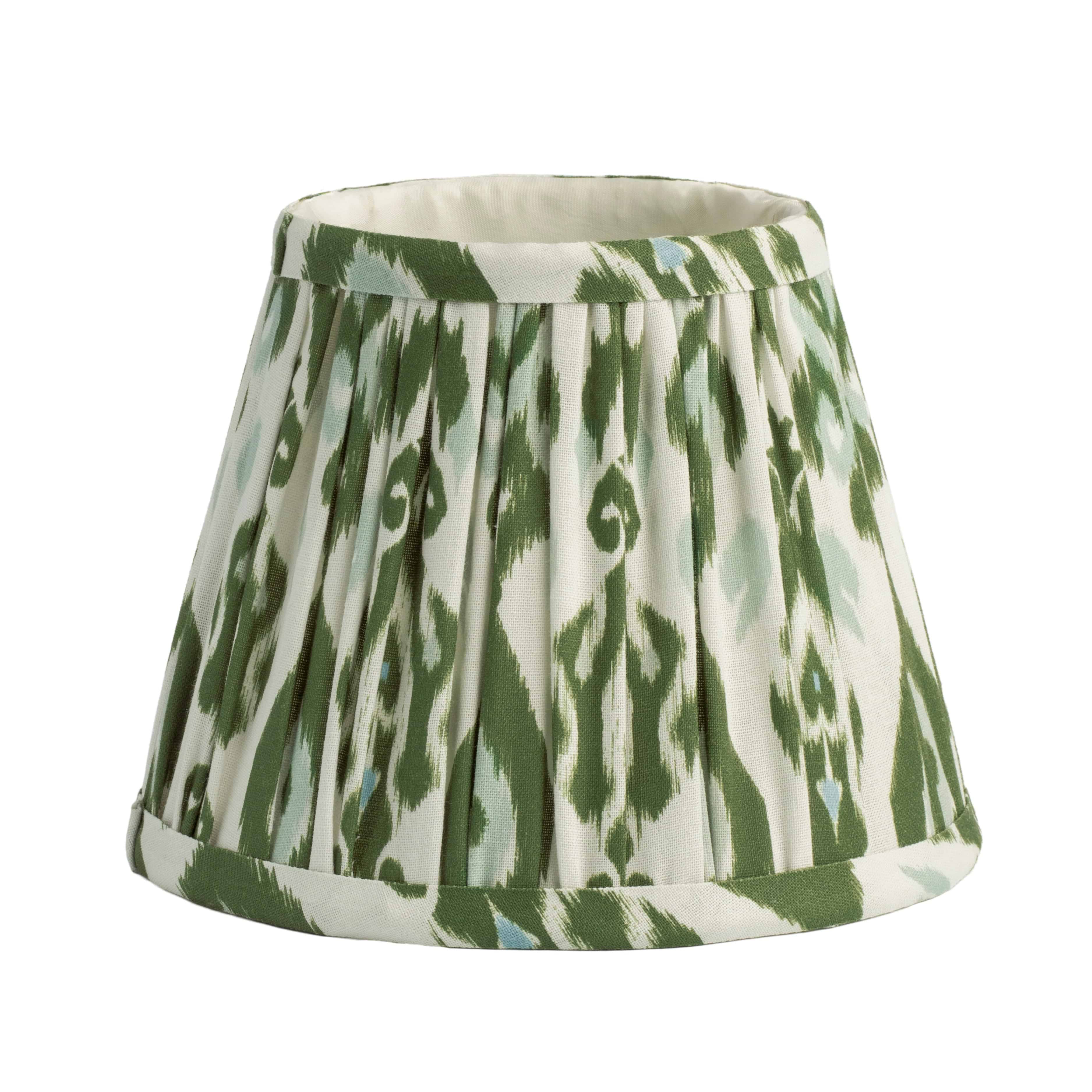 Ikat Empire Khaki & Sage Lampshade - 16cm