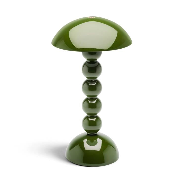 Khaki Lacquer Rechargeable Bobbin LED Lamp