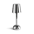 Chrome Lacquer Rechargeable Bobbin LED Lamp