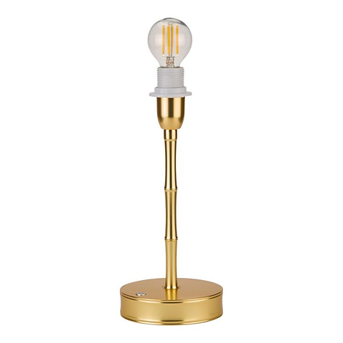 Bamboo Lamp Base Gold - 10"