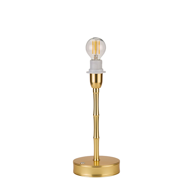 Bamboo Lamp Base Gold - 10"